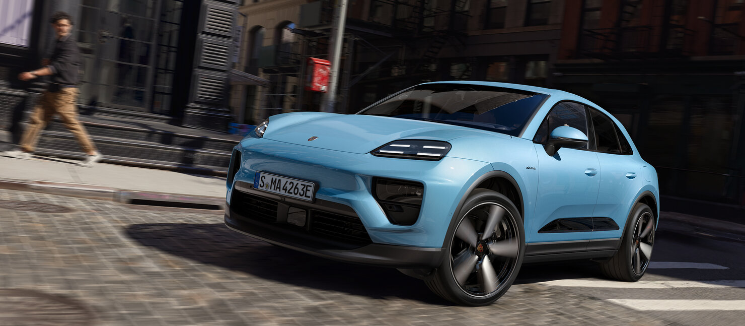 Porsche Macan in Blau