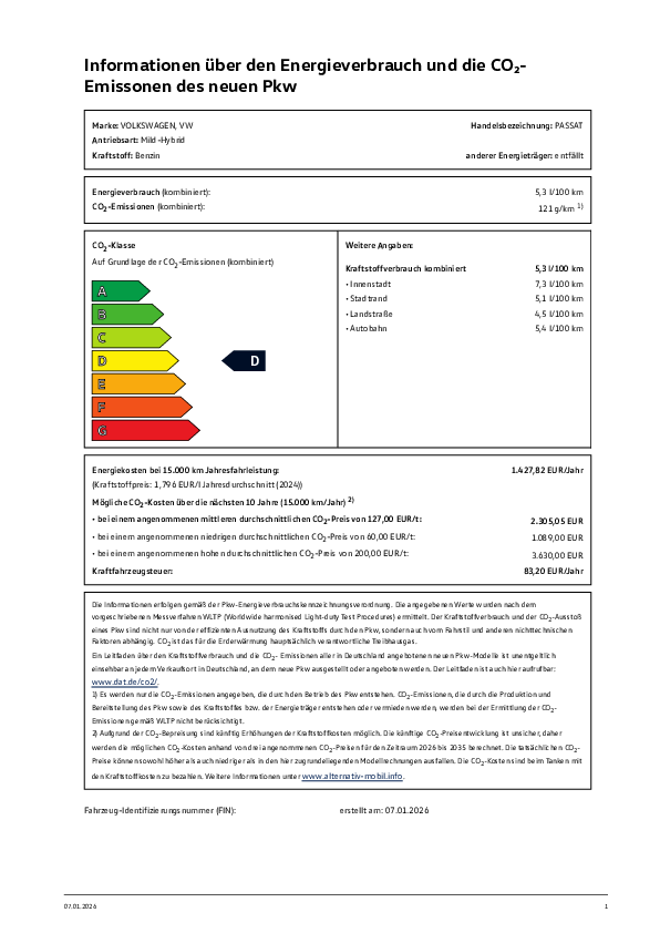 PKW-EnVKV-Label herunterladen