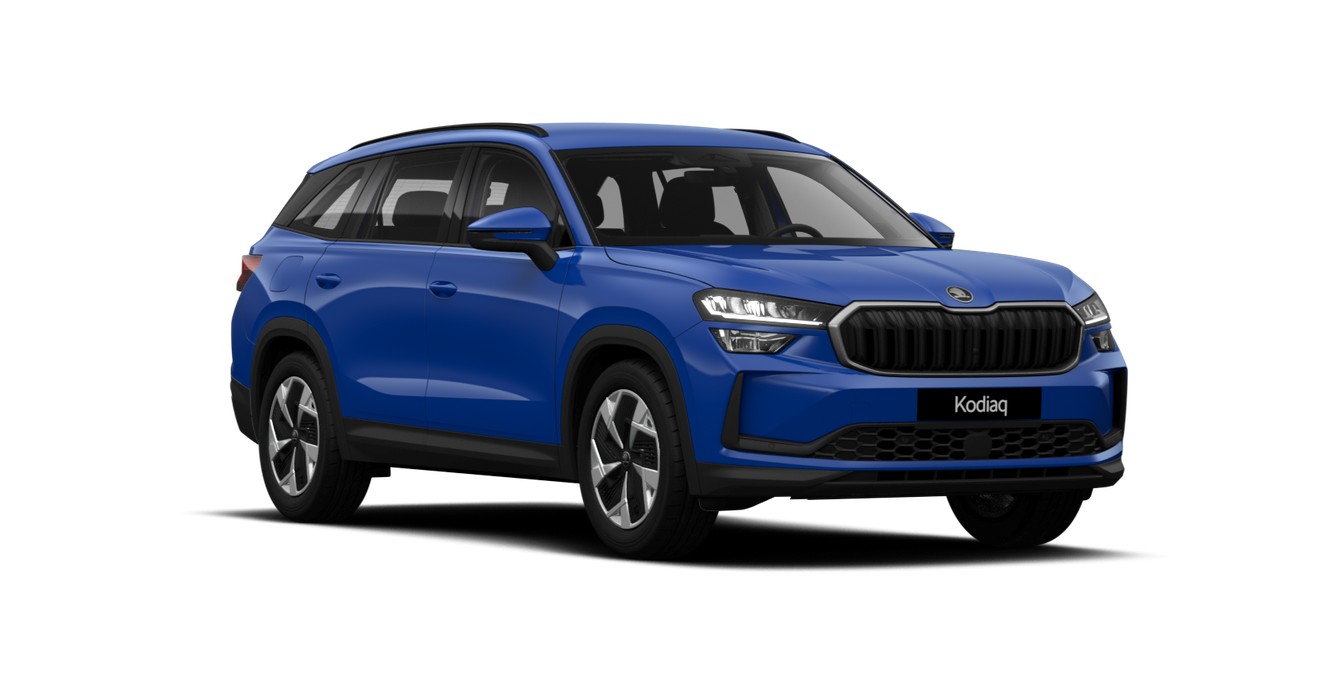 Frontansicht Kodiaq iV Selection in Energy-Blau