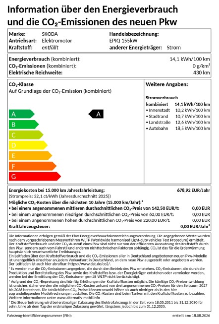 PKW-EnVKV-Label herunterladen