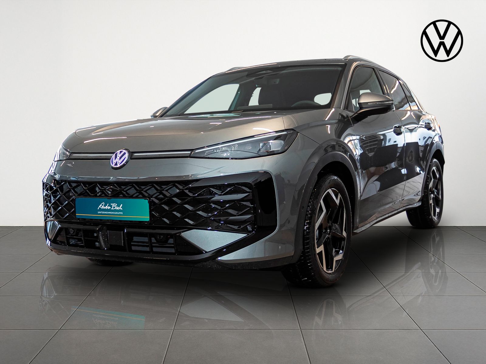 T-Roc R-Line Frontansicht in Wolf Grey Metallic