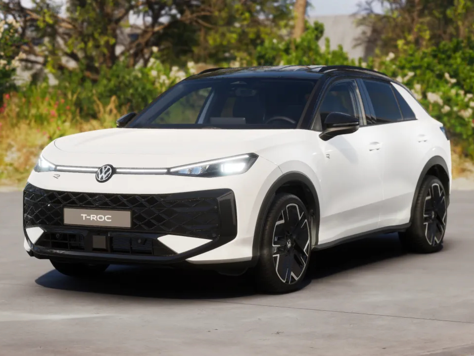 T-Roc R-Line weiß Front