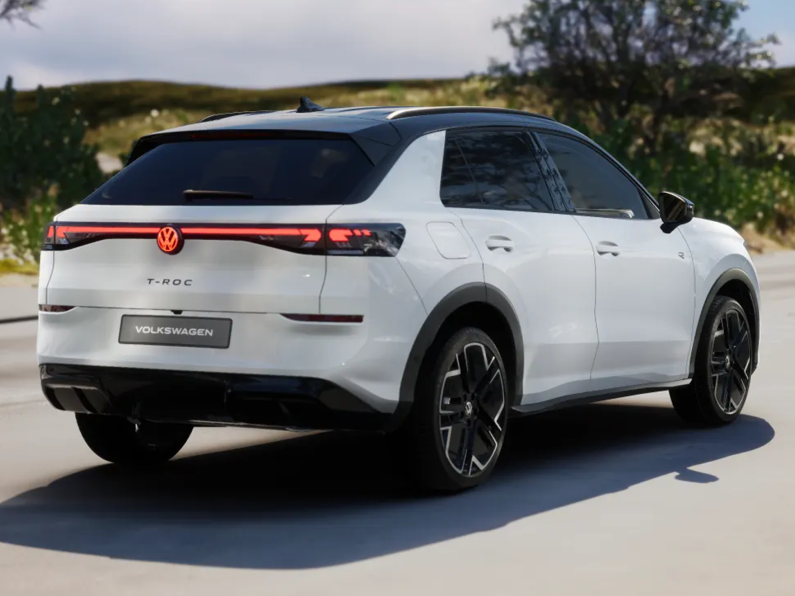 T-Roc R-Line weiß Heck