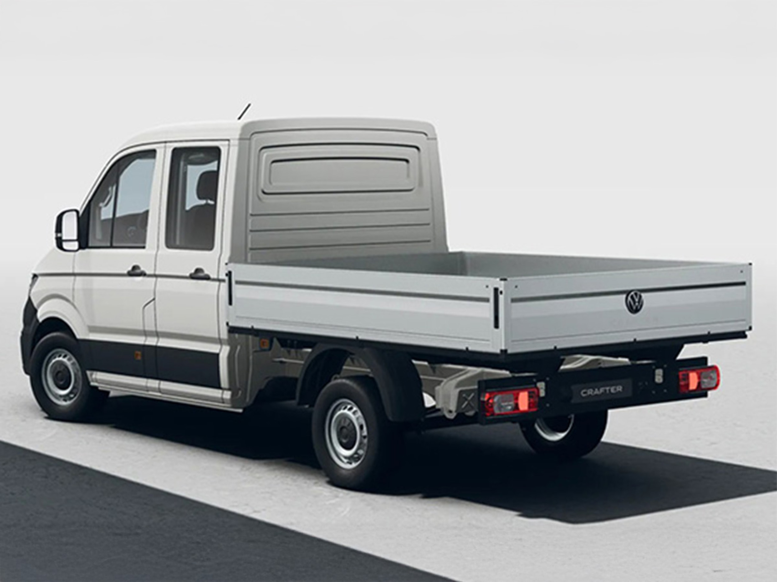 Volkswagen Crafter Pritsche weiß Heck