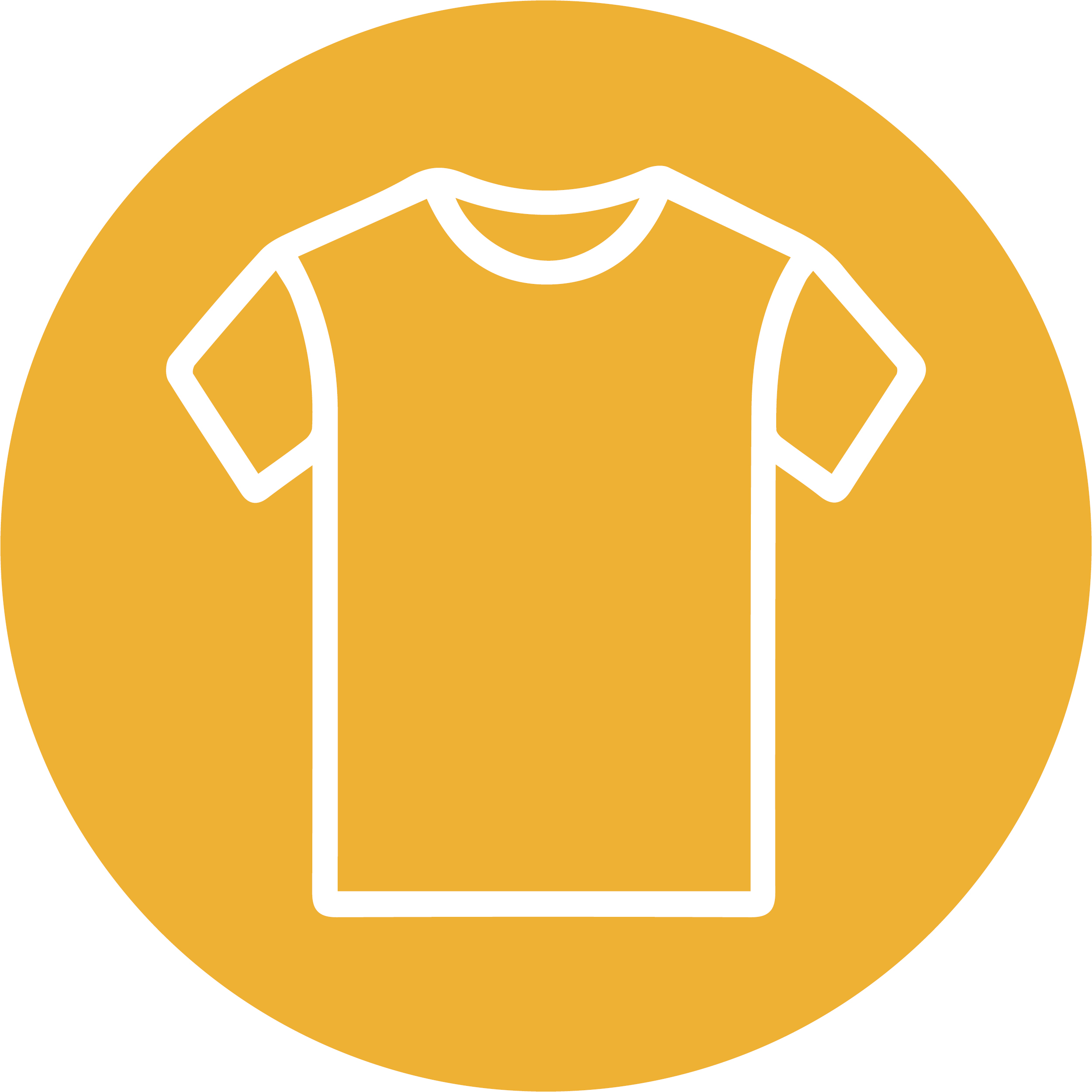 Icon mit T-Shirt symbolisiert einheitliche Teamkleidung, Zugehörigkeit zum Unternehmen und modernes Auftreten.